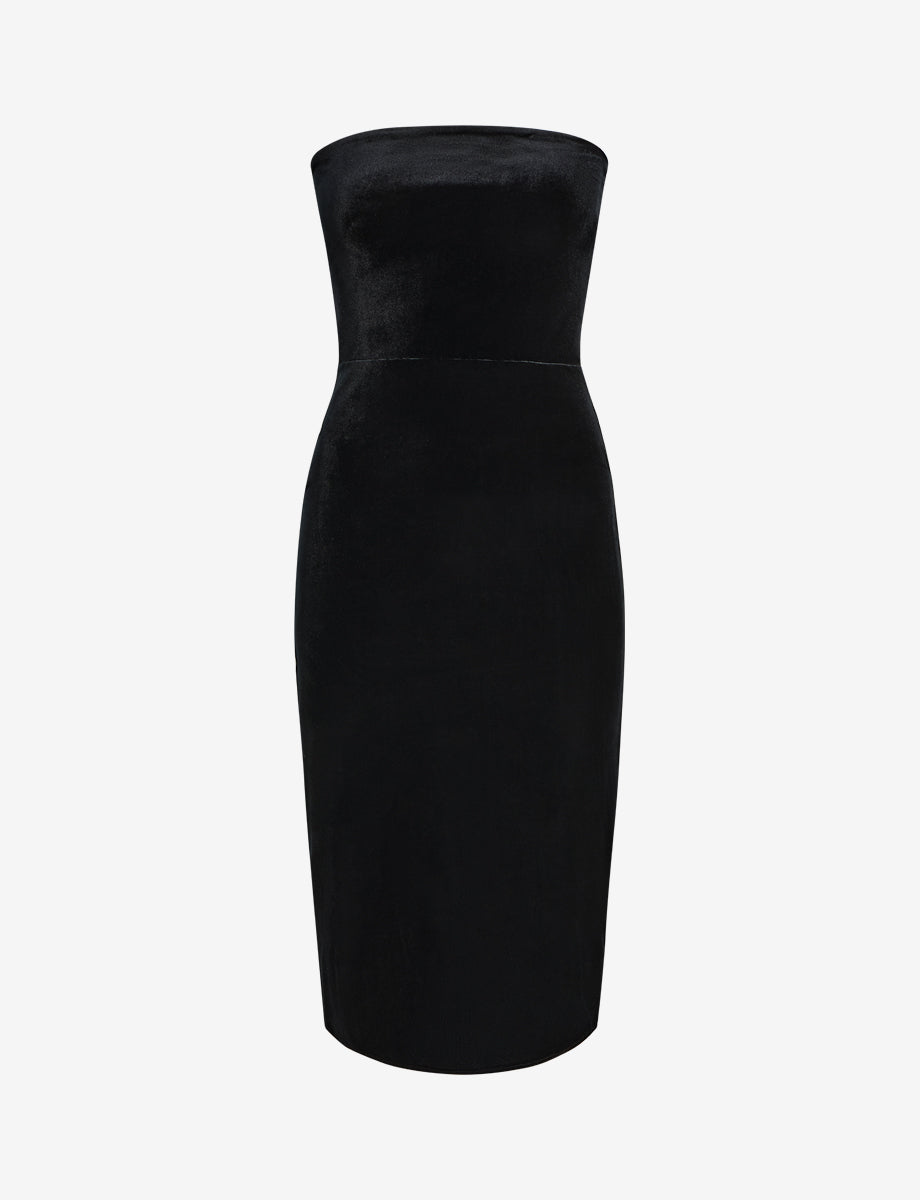Commando Velvet Strapless Midi Dress