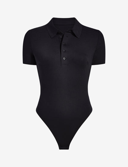 Commando Neoprene Polo Bodysuit