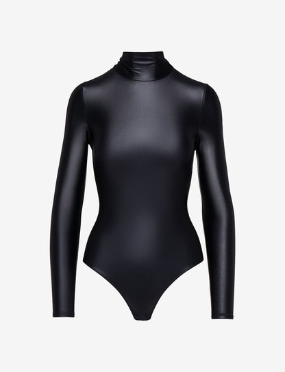 Commando Matte Metallic Turtleneck Bodysuit