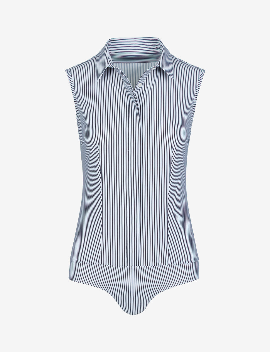 Commando Classic Printed Sleeveless Button Down Bodysuit