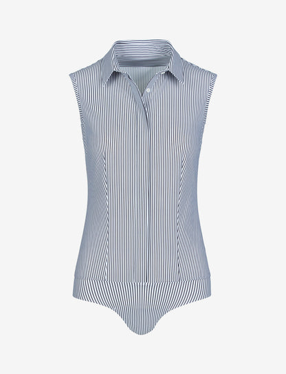 Commando Classic Printed Sleeveless Button Down Bodysuit