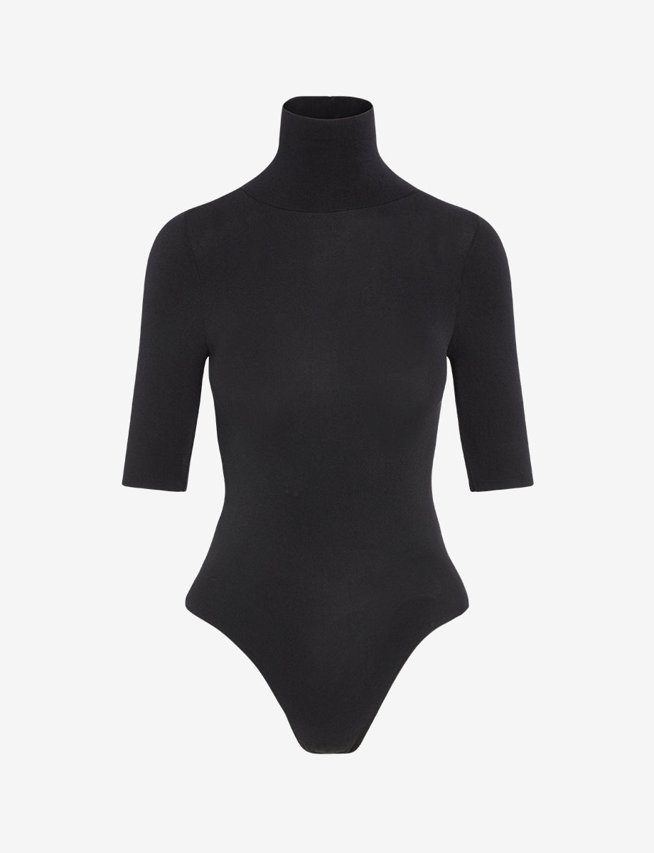 Commando Ballet Short Sleeve Turtleneck Bodysuit