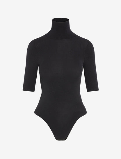 Commando Ballet Short Sleeve Turtleneck Bodysuit
