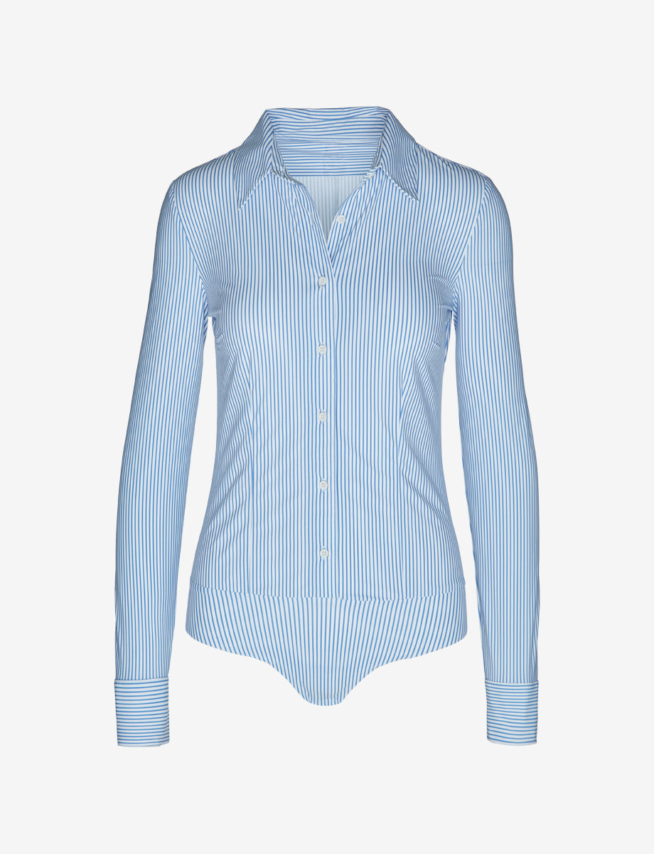 Commando Classic Printed Button Down Bodysuit
