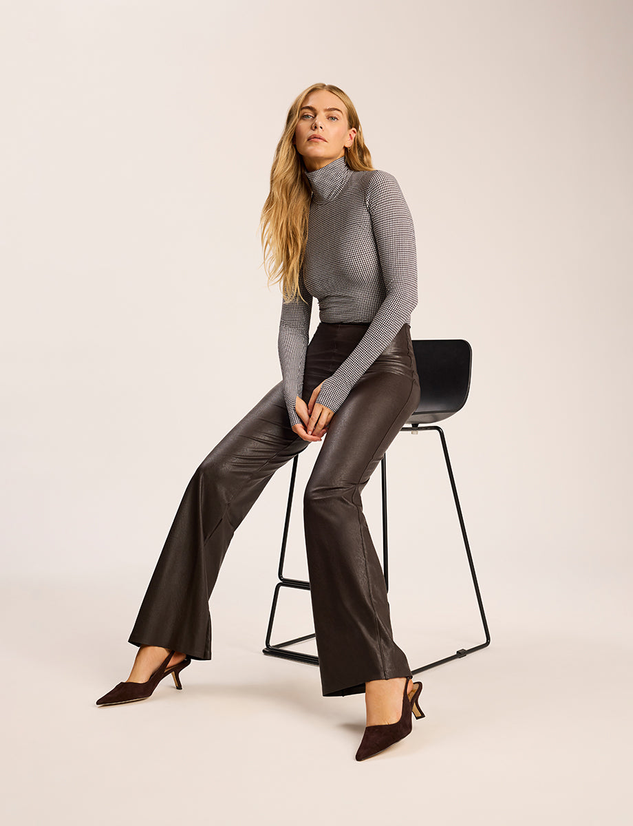 Commando Classic Print Turtleneck Bodysuit