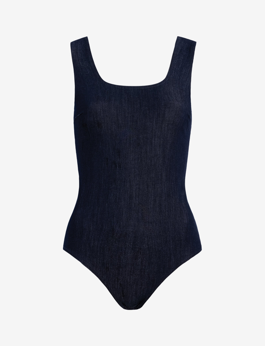 Commando Do It All Denim™ Squareneck Bodysuit