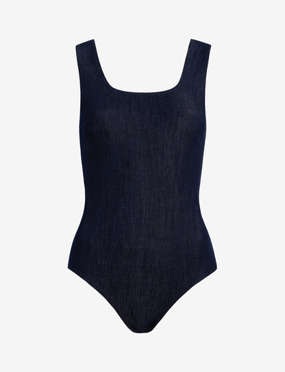 Commando Do It All Denim™ Squareneck Bodysuit