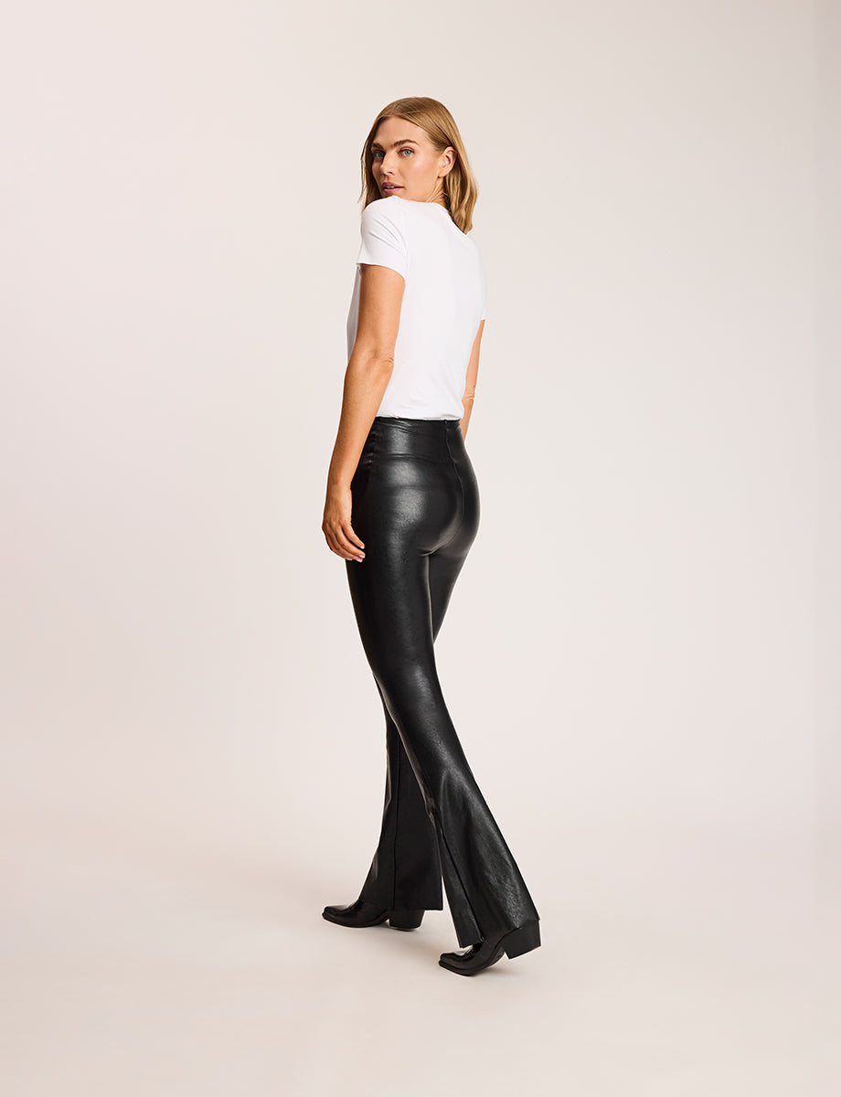Commando Faux Leather Flared Legging