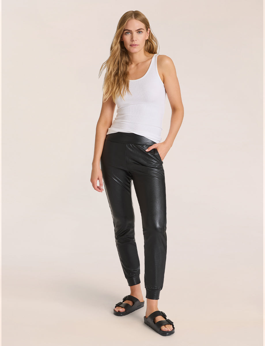 Commando Faux Leather Jogger