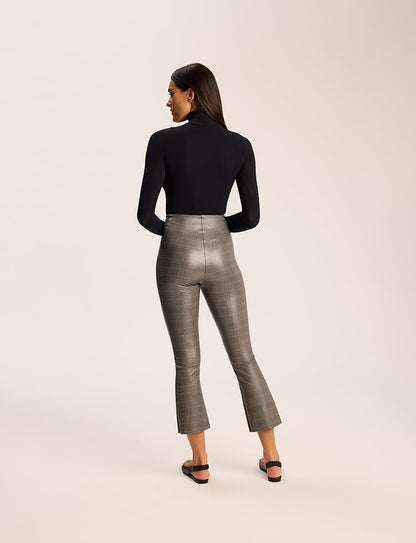 Commando Faux Leather Print Cropped Flare