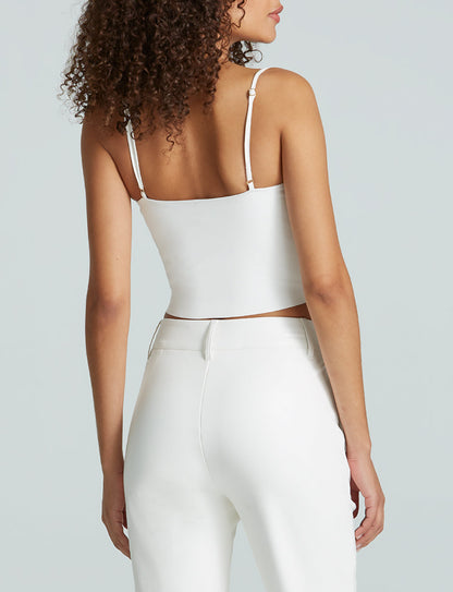 Commando Faux Leather Cami Crop Top
