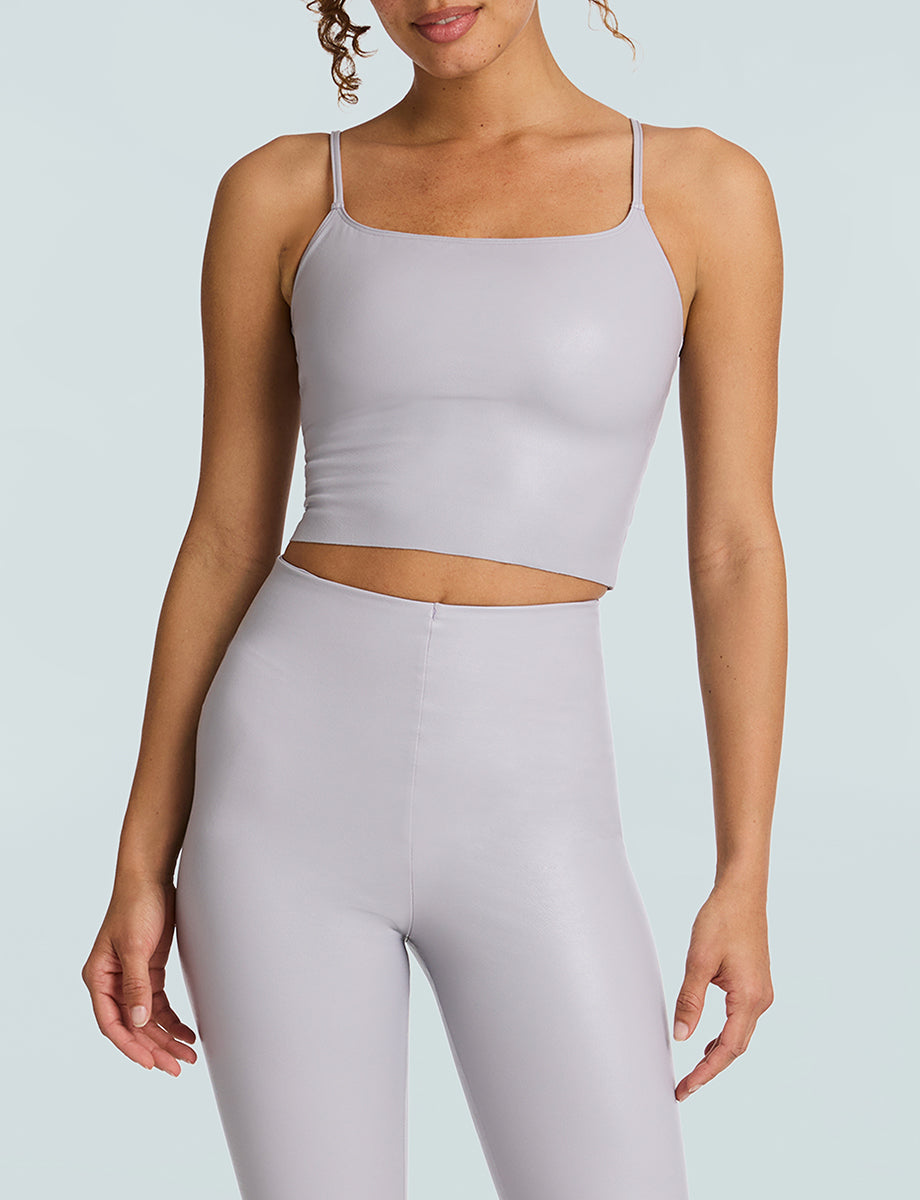 Commando Faux Leather Cami Crop Top
