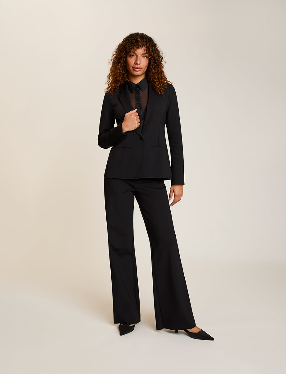 Commando Chic Mesh Button Down Shirt