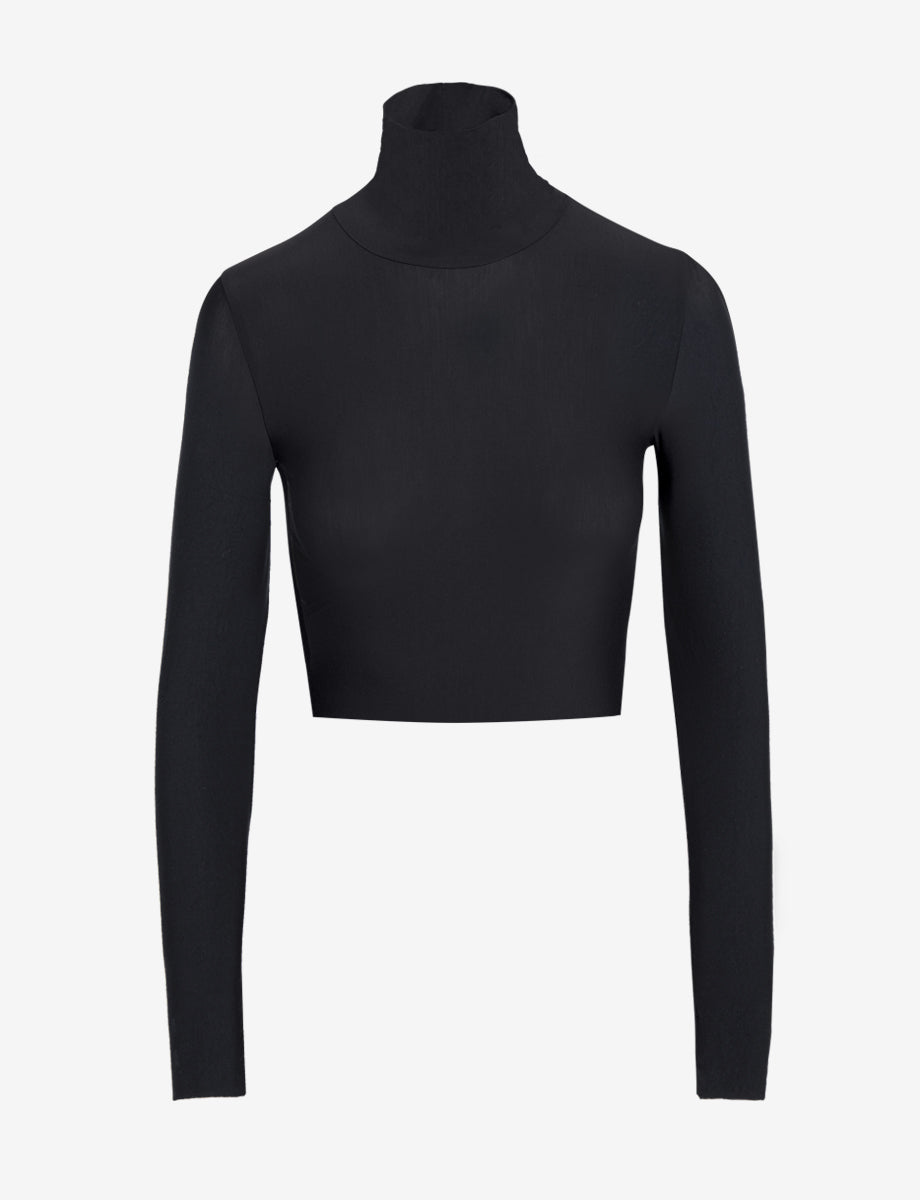 Commando Butter Long Sleeve Cropped Turtleneck