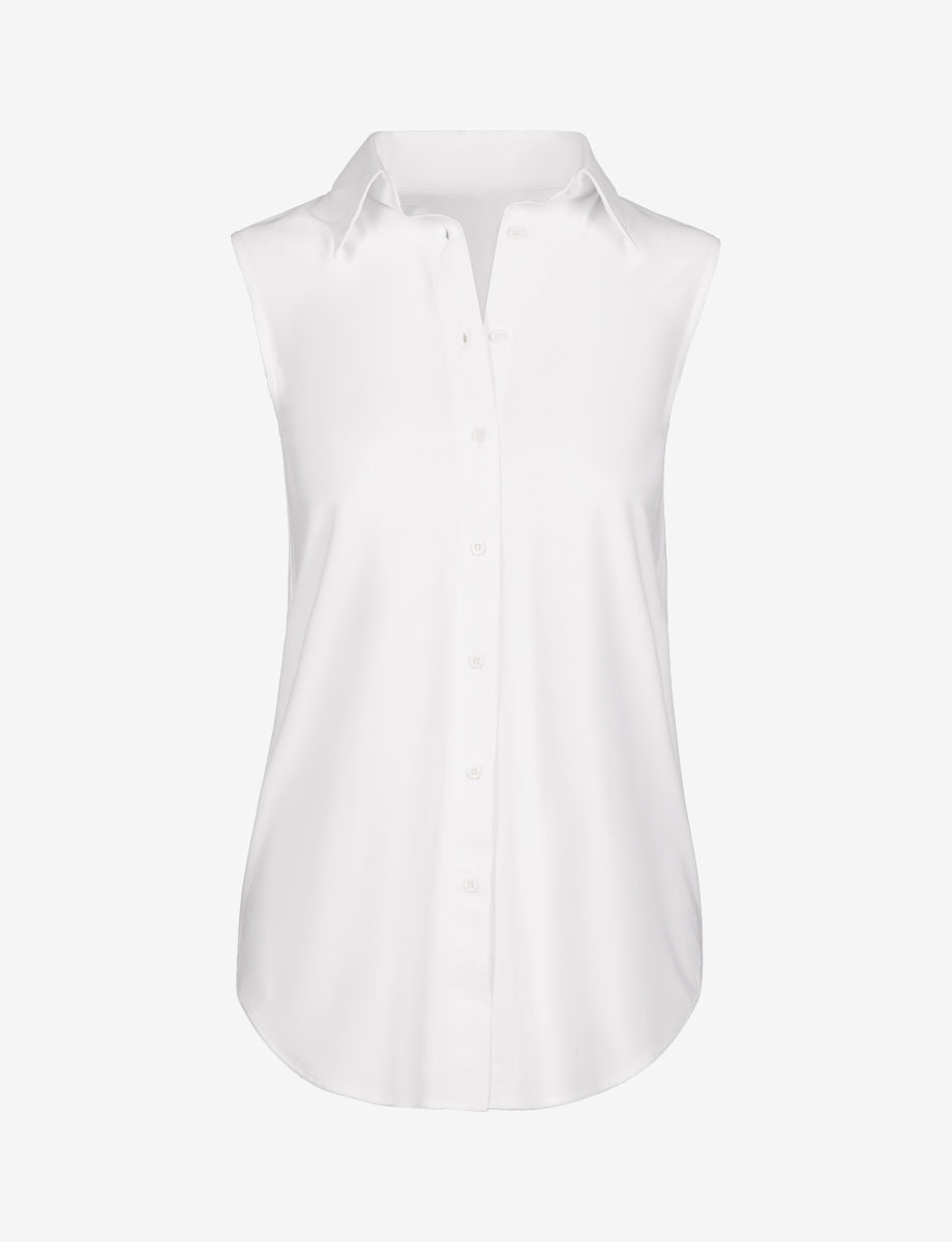 Commando Classic Sleeveless Oversized Button Down Shirt