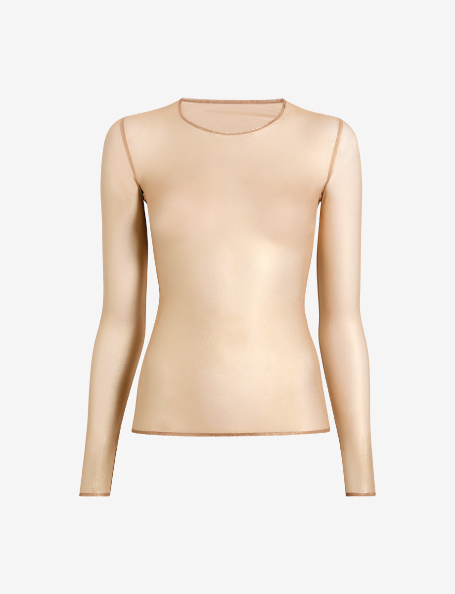 Commando Gilded Chic Mesh Long Sleeve Top