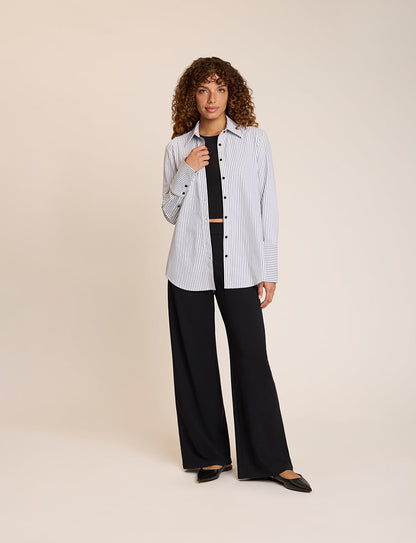 Commando Yarn Dyed Stripes Oversized Button Down Shirt