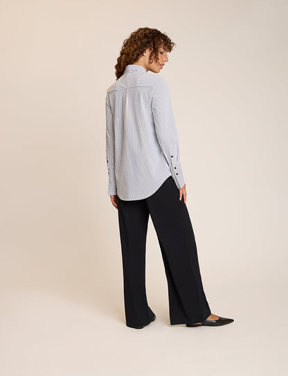 Commando Yarn Dyed Stripes Oversized Button Down Shirt