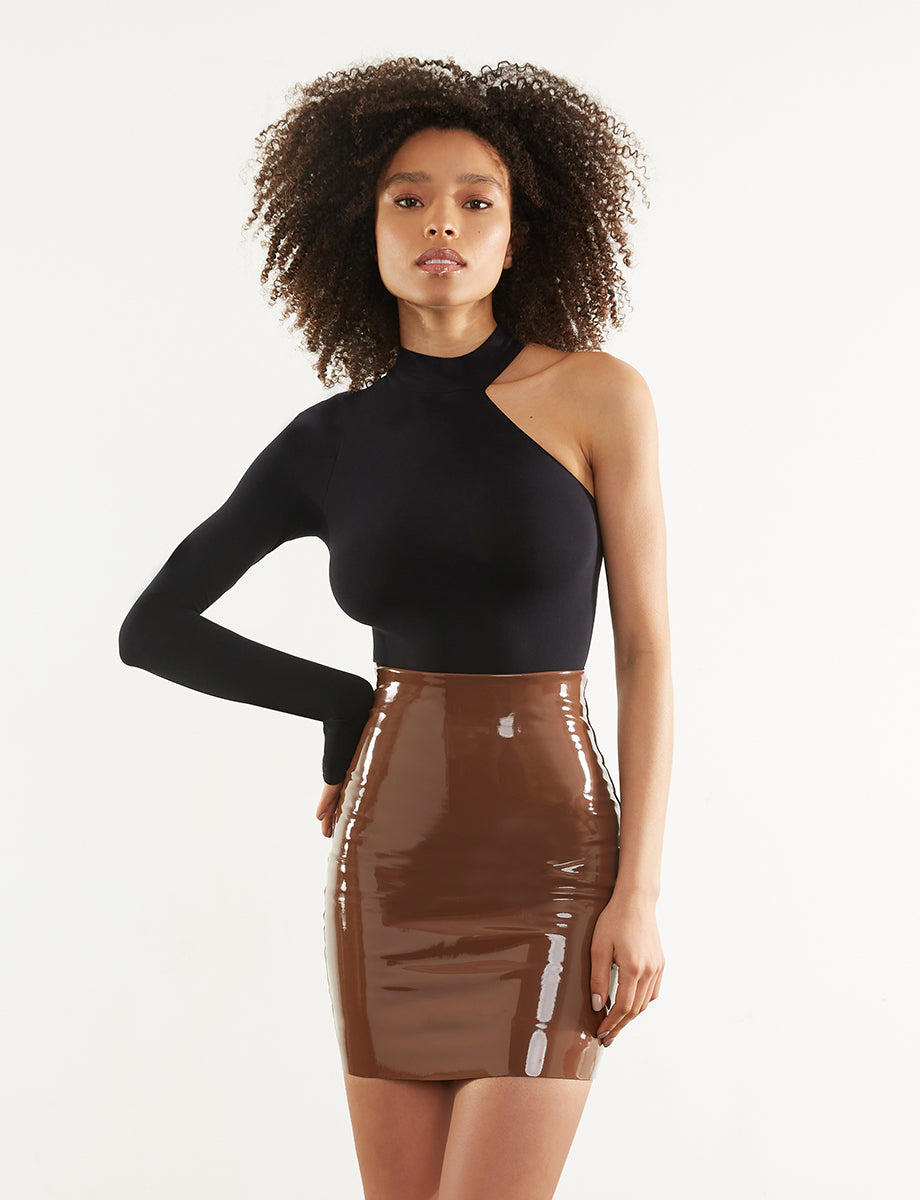 Commando Faux Patent Leather Mini Skirt