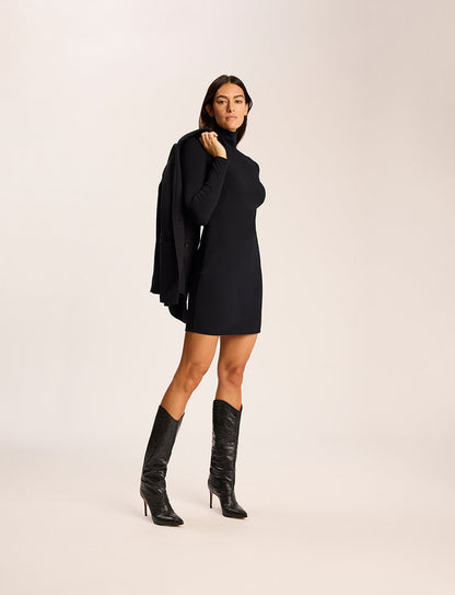 Commando Butter Luxe Long Sleeve Turtleneck Mini Dress
