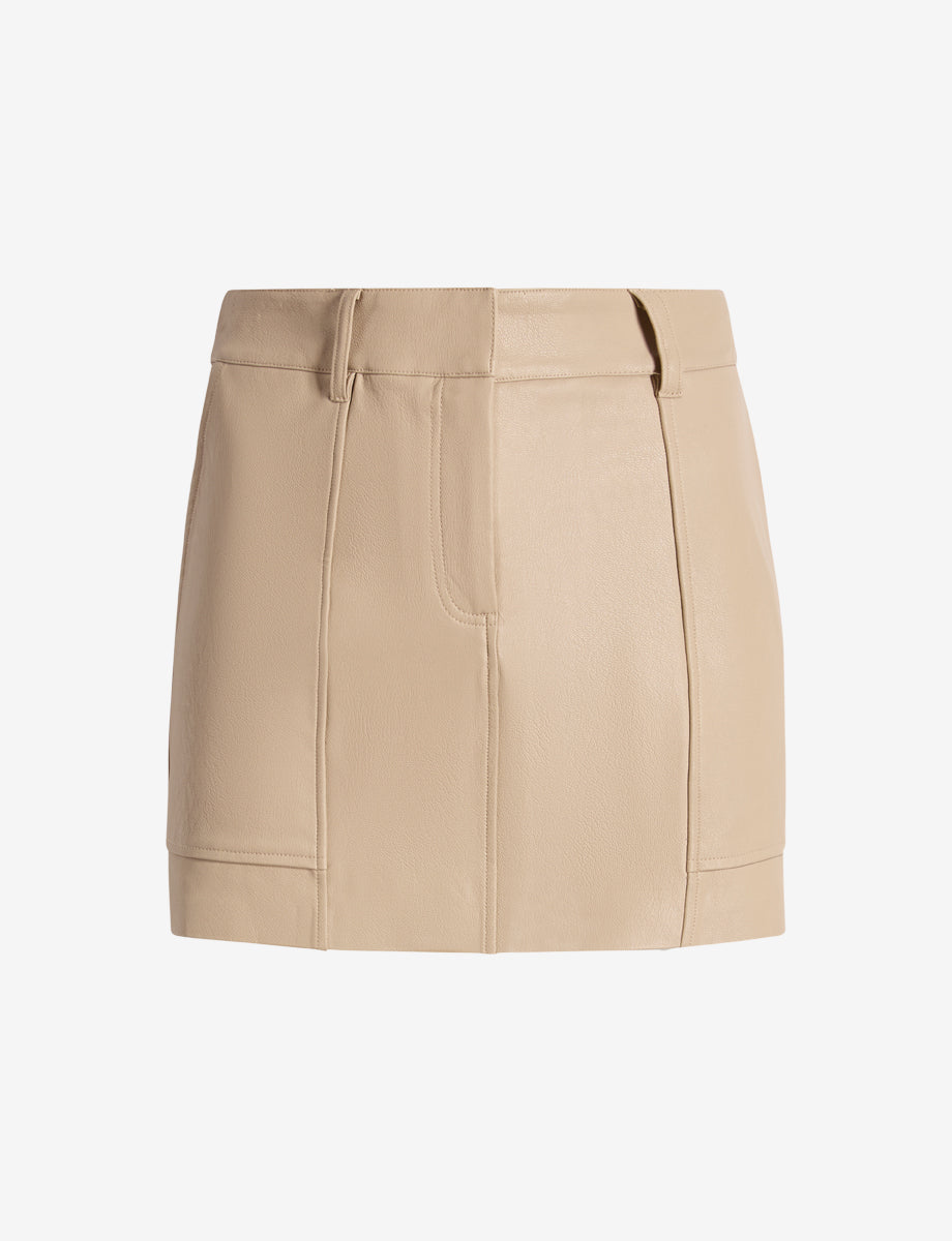 Commando Faux Leather Utility Micro Mini Skirt