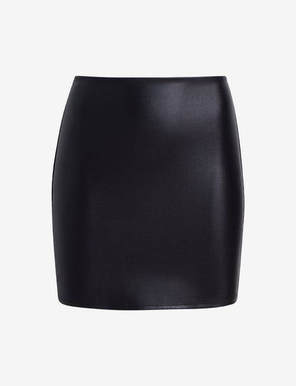 Commando Matte Metallic Micro-Mini Skirt