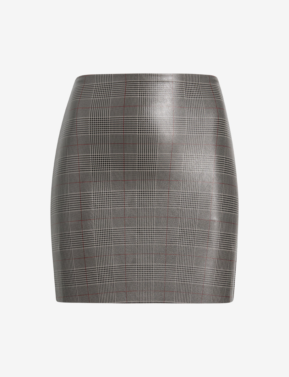 Commando Faux Leather Print Micro-Mini Skirt