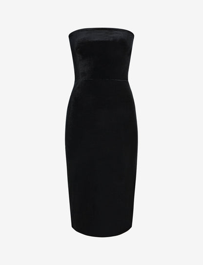 Commando Velvet Strapless Midi Dress