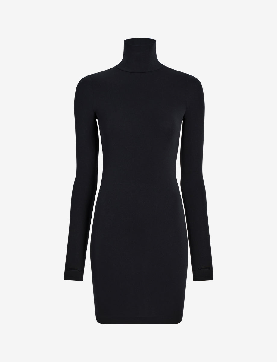 Commando Ballet Body Turtleneck Mini Dress with Thumbholes