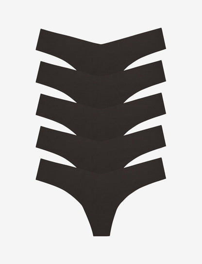 Commando Classic Solid Thong 5-Pack