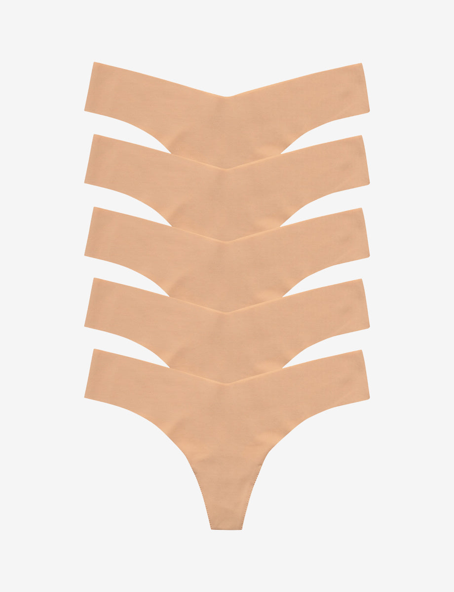 Commando Classic Solid Thong 5-Pack