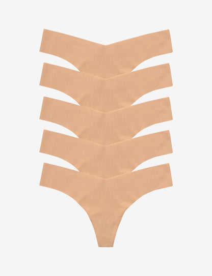 Commando Classic Solid Thong 5-Pack