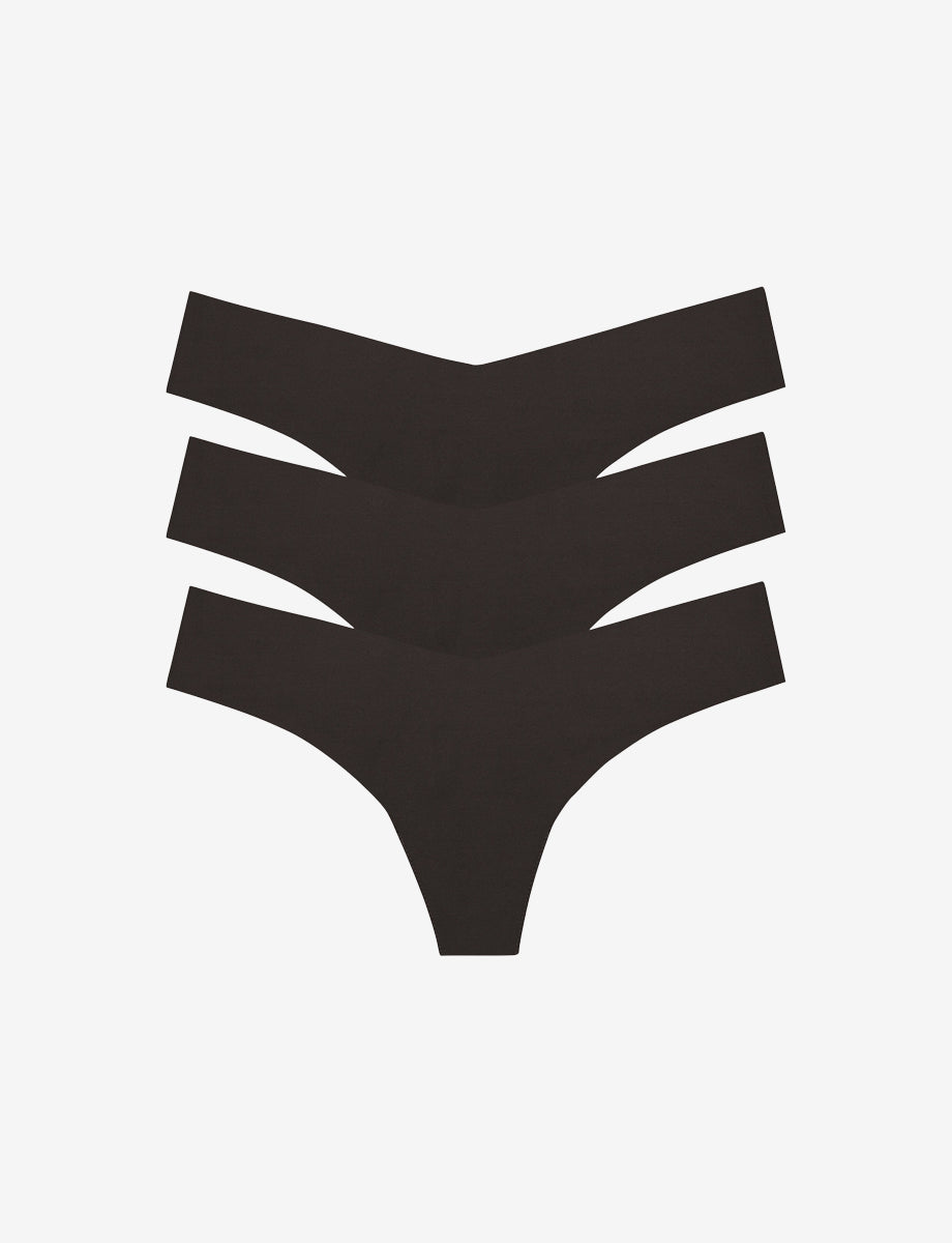 Commando Classic Solid Thong 3-Pack