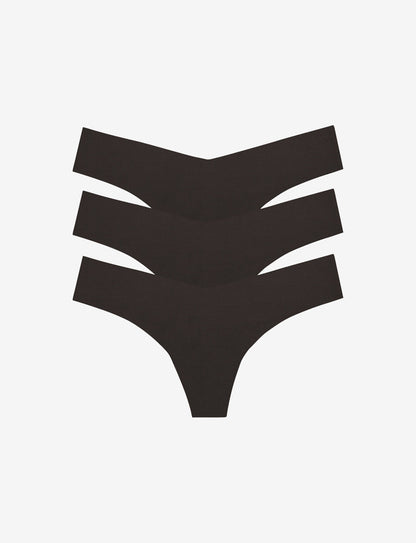 Commando Classic Solid Thong 3-Pack