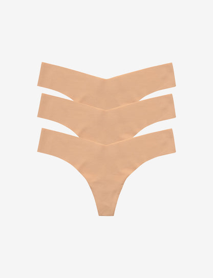 Commando Classic Solid Thong 3-Pack