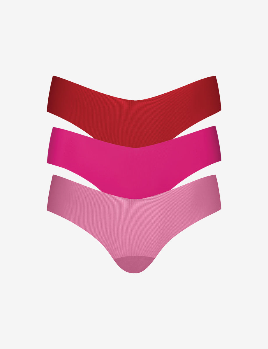 Commando Invisible Rib One Size Thong 3-Pack