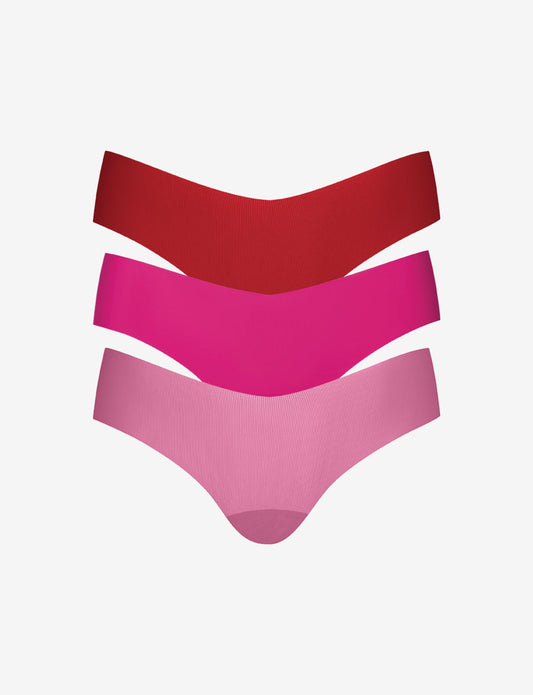 Commando Invisible Rib One Size Thong 3-Pack