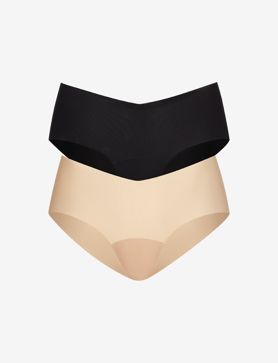 Commando Invisible Rib One Size Girl Short 2-Pack