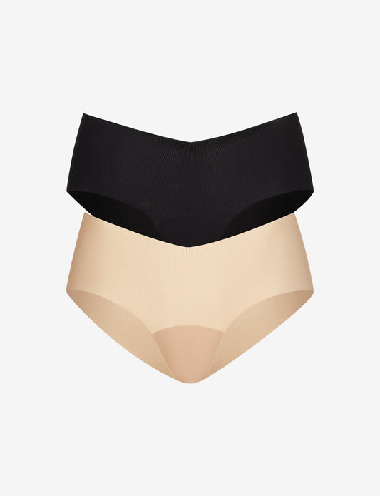Commando Invisible Rib One Size Girl Short 2-Pack