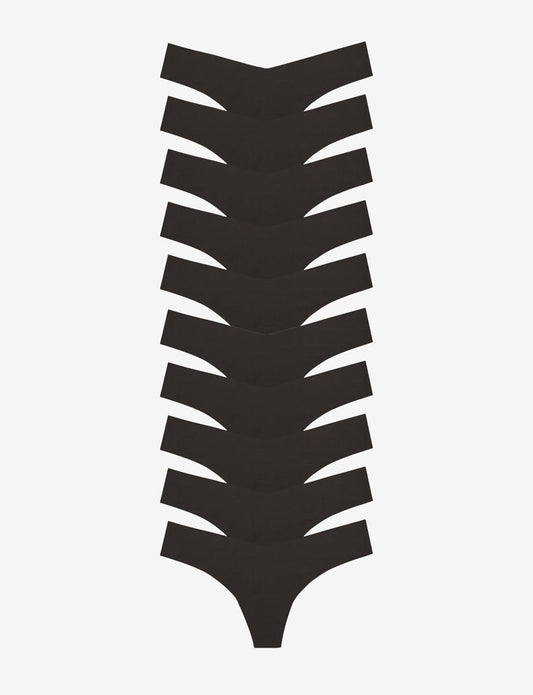 Commando Classic Solid Thong 10-Pack
