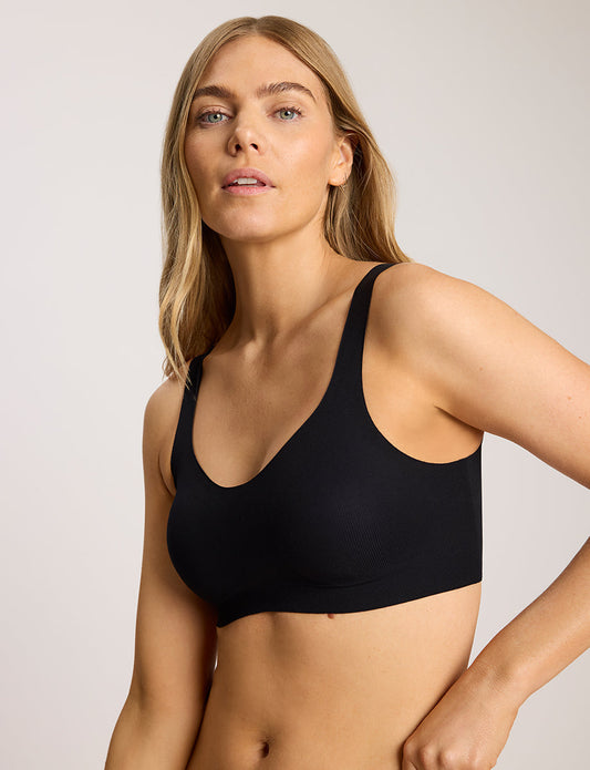 Commando Cotton Refined Rib Bonded Bralette
