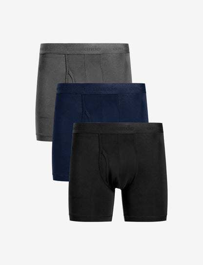 Commando Essential Modal Relaxed Boxer Brief with Fly 3-Pack